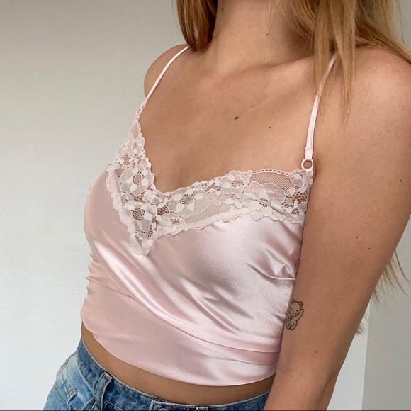 SOLD Vintage Victoria’s Secret Satin Y2k Top 🤍 - Picture 1 of 4